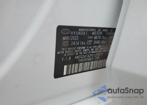 2023 Genesis G70 Base из США, поврежденный, VIN KMTG34TA2PU123577